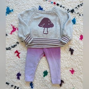 SOLD Tea Collection Bundle: Sweater and Leggings (S 3-6m)